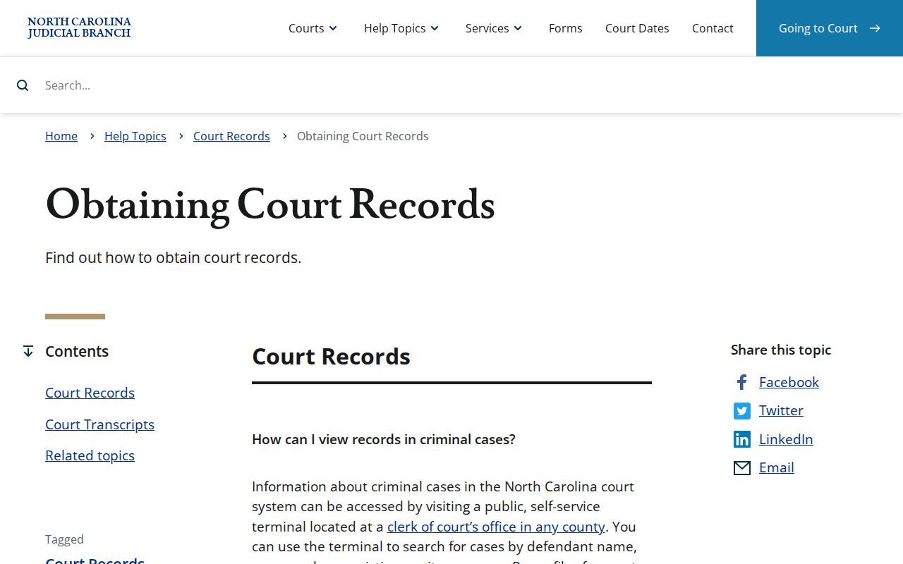 Forsyth County residents directory court record access options