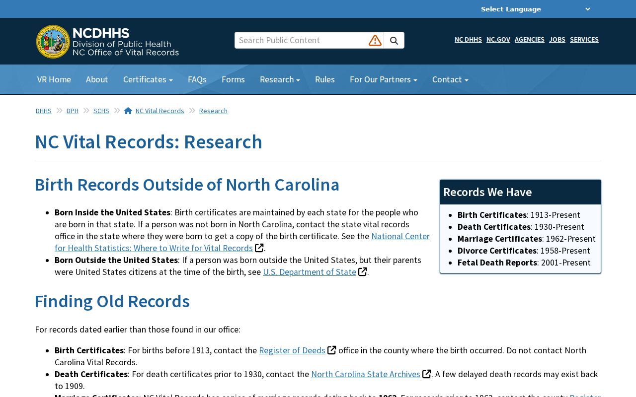 Forsyth County resident lookup image of North Carolina vital records research holdings