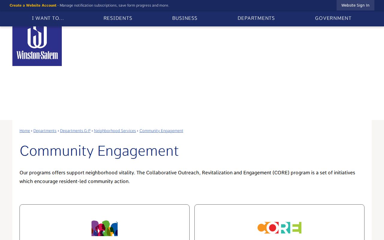 Forsyth County neighbors Community Engagement and neighborhood association resources